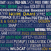 Notre Dame Football #1 Poster