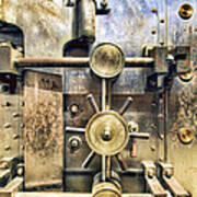 Old Bank Vault In Historic Building #1 Poster