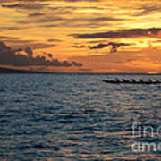 Outrigger Sunset #1 Poster