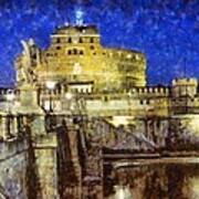 Sant Angelo Castle In Rome #2 Poster