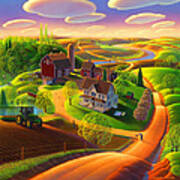 Spring On The Farm Poster