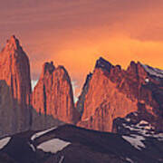 Sunrise Torres Del Paine Np Chile #1 Poster