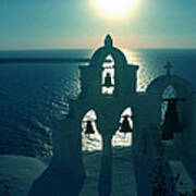 Sunset Santorini Greece #1 Poster