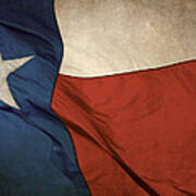 Rustic Texas Flag Poster