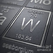 Tungsten Chemical Element #1 Poster