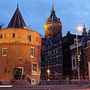 Weeping Tower At Dusk In Amsterdam #1 Poster
