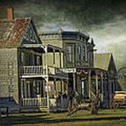 Western 1880 Town In South Dakota #1 Poster