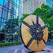 Skyline And City Streets Of Charlotte North Carolina Usa #12 Poster