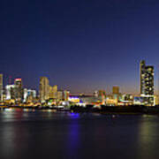 Miami Downtown Skyline Poster