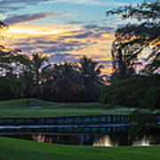 15th Green At Hollybrook Poster