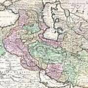 1730 Ottens Map Of Persia Iran Iraq Turkey Poster