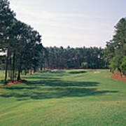 17th Hole At Golf Course, Pinehurst Poster