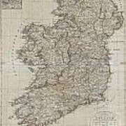 1804 Jeffreys And Kitchin Map Of Ireland Poster
