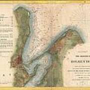 1847 Us Coast Survey Map Of Holmes Hole Vineyard Haven Marthas Vineyard Massachusetts Poster