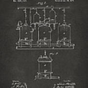 1873 Brewing Beer And Ale Patent Artwork - Gray Poster