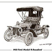 1908 Ford Model R Runabout Poster