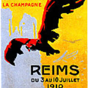 1910 Reims Air Show Poster