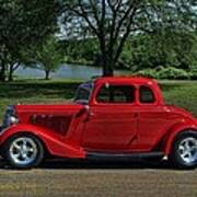 1934 Ford 5 Window Hot Rod Poster