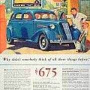 1936 - Nash Sedan Automobile Advertisement - Color Poster