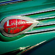 1938 Lincoln Zephyr Emblem Poster