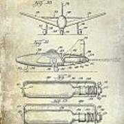 1951 Toy Jet Patent Drawing Poster
