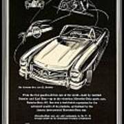 1957 - Mercedes-benz Roadster Advertisement - Studebaker-packard Poster