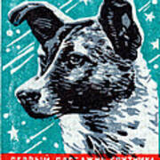 1957 Laika The Space Dog Poster