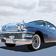 1958 Buick Roadmaster 75 In A Blue Mood Poster