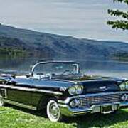 1958 Chevrolet Impala Convertible Poster