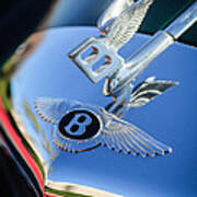 1961 Bentley S2 Continental Hood Ornament - Emblem Poster