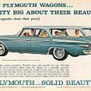 1961 Plymouth Wagon Poster
