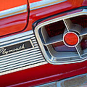1963 Plymouth Fury Taillight Emblem -3321c Poster