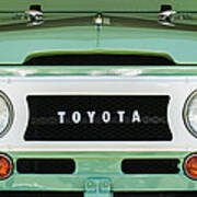 1969 Toyota Fj-40 Land Cruiser Grille Emblem -0444c Poster