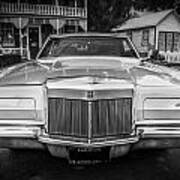 1971 Lincoln Continental Mark Iii Painted Bw Poster