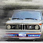 1974 Bmw 2002 Turbo Watercolor Poster