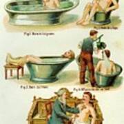 19th C Bath And Electrical Treatments Poster