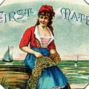 19th C. First Mate Cigars Poster