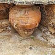 Ancient Minoan Jars At Phaistios In Greece Poster