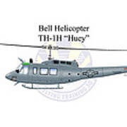 Bell Helicopter Th-1h Huey #2 Poster