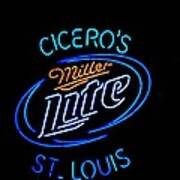 Cicero's And Miller Lite Poster