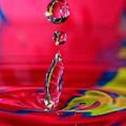 Colorful Water Drop #2 Poster
