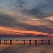 Mirrored Sunset Colors On Santa Rosa Sound #2 Poster