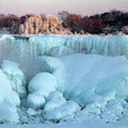 Niagara Falls In Winter #2 Poster