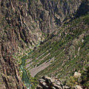 Pulpit Rock Overlook Black Canyon Of The Gunnison #2 Poster