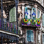 The French Quarter During Mardi Gras Poster