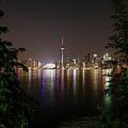 Toronto Skyline At Night Poster