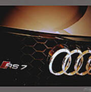 2014 Audi Rs7 Logo Poster