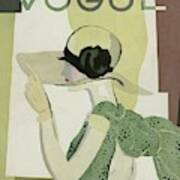 A Vintage Vogue Magazine Cover Of A Woman #3 Poster