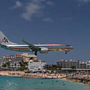 American Airlines At St. Maarten  #1 Poster