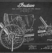 Indian Motorcycle Patent From 1902 #2 Poster